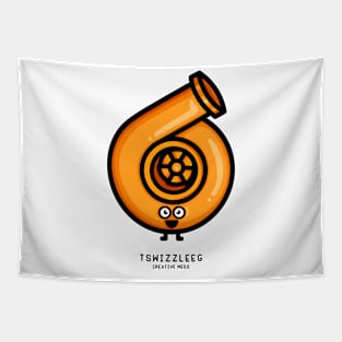 Cutest Turbo - Orange Tapestry