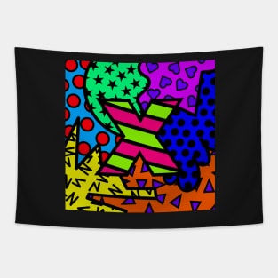 Alphabet Series - Letter X - Bright and Bold Initial Letters Tapestry