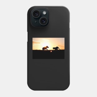 Italian Spinone Sunset Playtime Phone Case