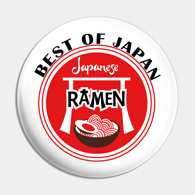 Japanese Ramen Pin by superdupertees