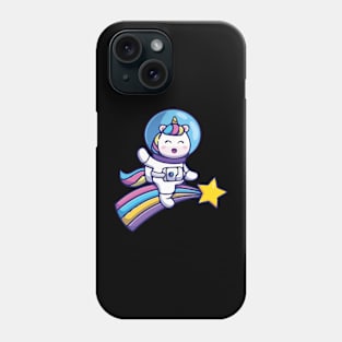 cat unicorn face mask so cute Phone Case