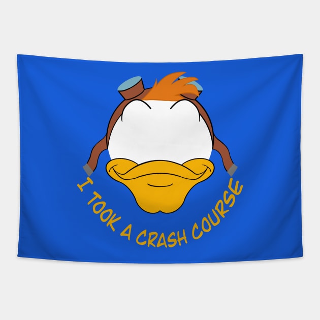 Launchpad McQuack - I took a crash course Tapestry by Kale's Art