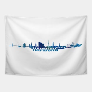 Hamburg Skyline Tapestry