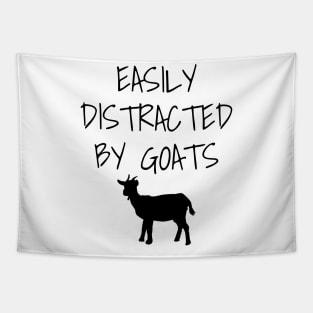 Easily Distracted By Goats Tapestry