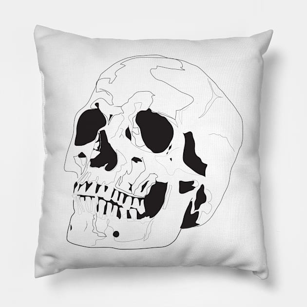 Skull Pillow by LizzyM