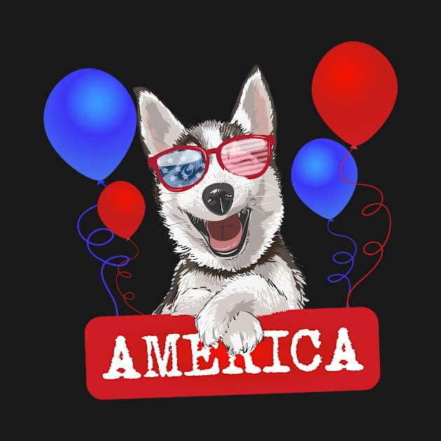 4th Of July - Happy Husky On America Day by saigon199x