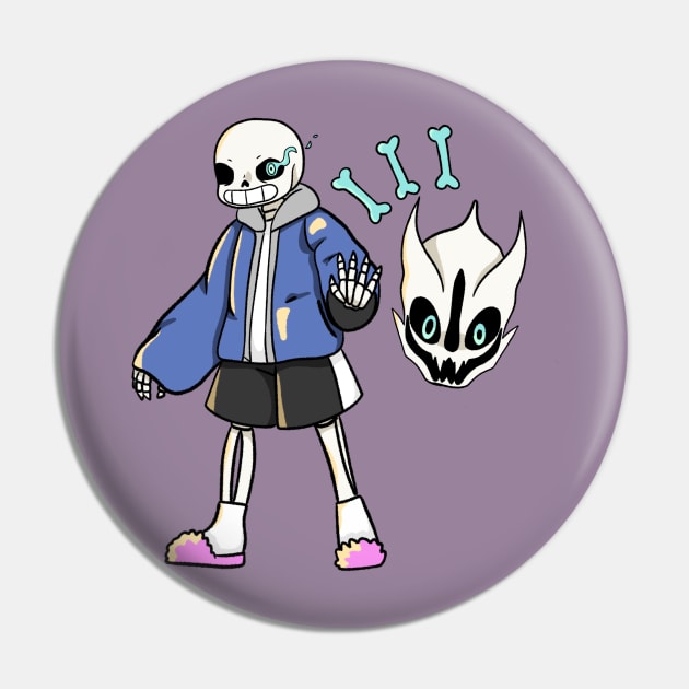 Sans Gaster Blaster Pin by KunkyTheRoid