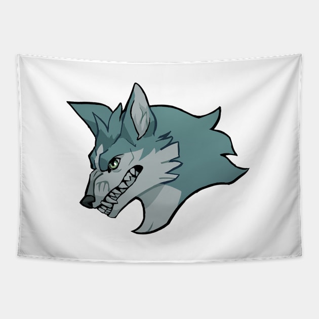 Shirou Ogami Wolfform Tapestry by Netoey