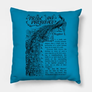 Antique Jane Austen Pride & Prejudice Pillow