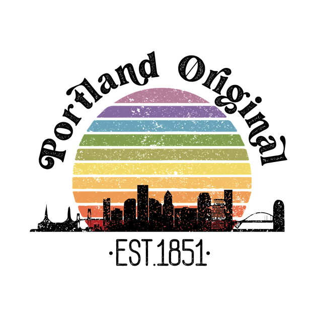 Portland Original Retro Rainbow by Perpetual Brunch