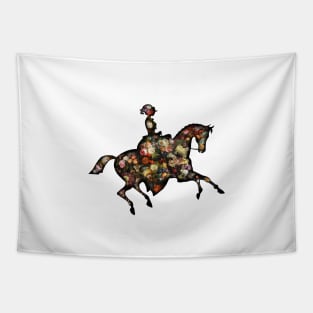 Vintage horse, Vintage woman Riding A Horse, Rider lady silhouette Tapestry