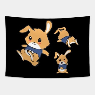 CUTE Bunnies T-Shirt Gift For Kids men and women Tapestry