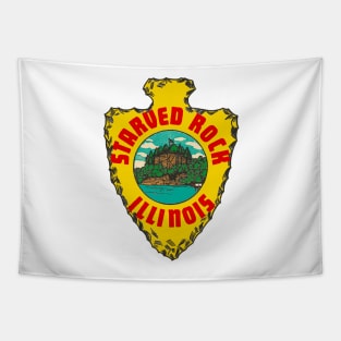 Vintage Starved Rock Decal Tapestry