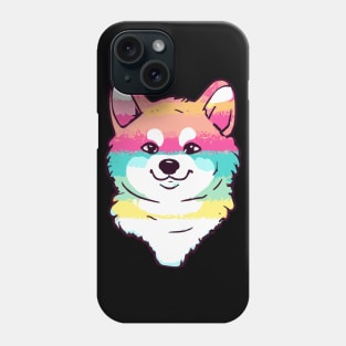 Rainbow Akita Inu Dog Lover Puppy Phone Case