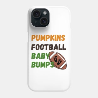 Pumpkins Football Baby Bumps Phone Case