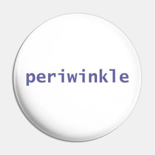 Periwinkle Typography in Very Peri Blue Color of the Year 2022 Pin