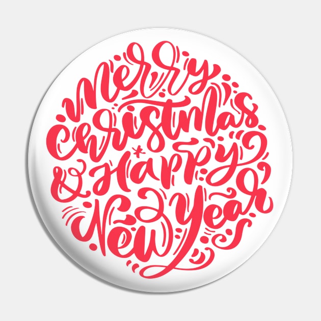 Merry Christmas And Happy New Year Pin by MIRO-07