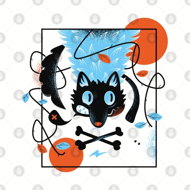 Graffiti Style Black Cat Puzzle by NJORDUR