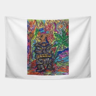 Tiki Gone Wild Tapestry