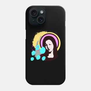 Virgin Mary Graffiti Christian Art Phone Case