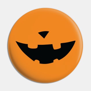 Pumpkin Grin Face Pin