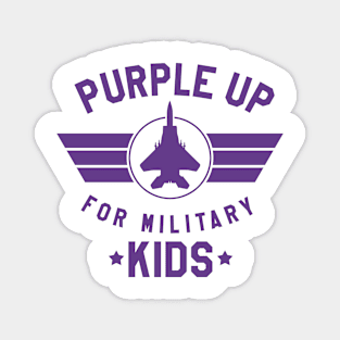 Purple Up For Military Kids Magnet