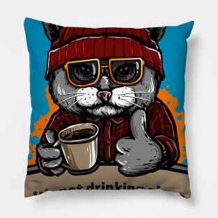 Not Drinking Alone Pillow