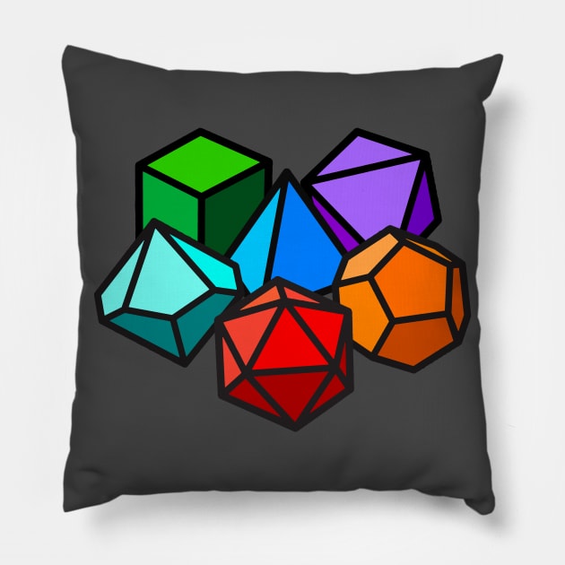 RPG Dice Pillow by ChasingDesigns