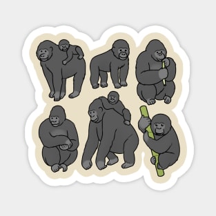 gorilla pattern Magnet