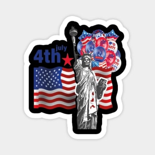 4th Of July Magnet