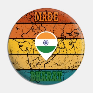 Made In Bharat India Pin