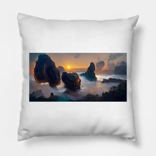 Rocks on the Shore Pillow