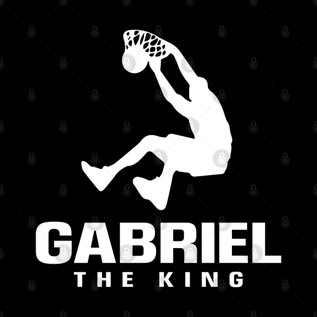 Gabriel Custom Player Basketball Your Name The King by Baseball Your Name