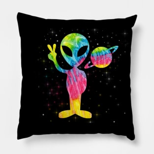 Alien Peace Sign Shirt Pillow