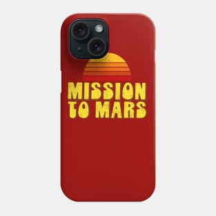 Mission to Mars - Retro Yellow Phone Case