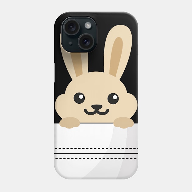 Pocket Bunny Phone Case by TinPis