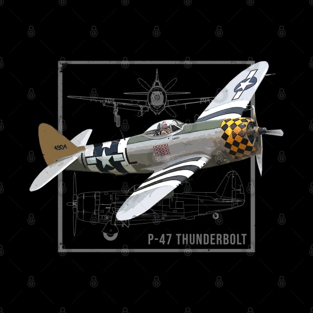 Republic P-47 Thunderbolt | WW2 Fighter Plane by Jose Luiz Filho