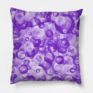 Purple Grape Candy Bubble Pattern Pillow
