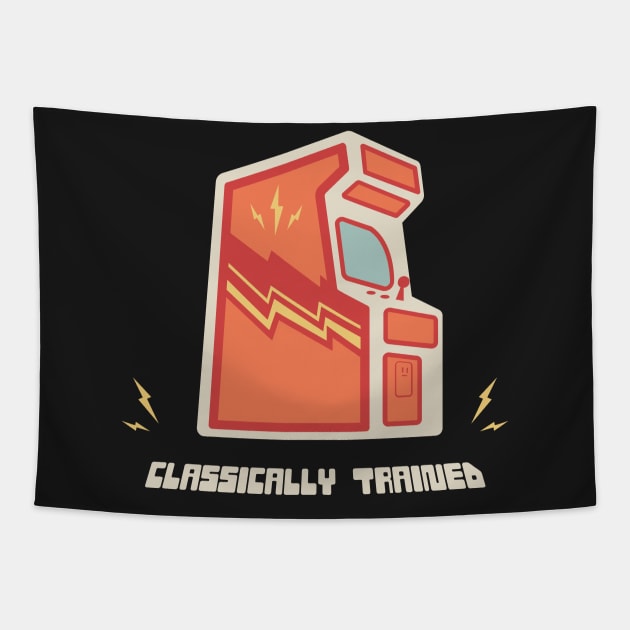 Clasically Trained 80s Arcade Game Player Tapestry by MeatMan