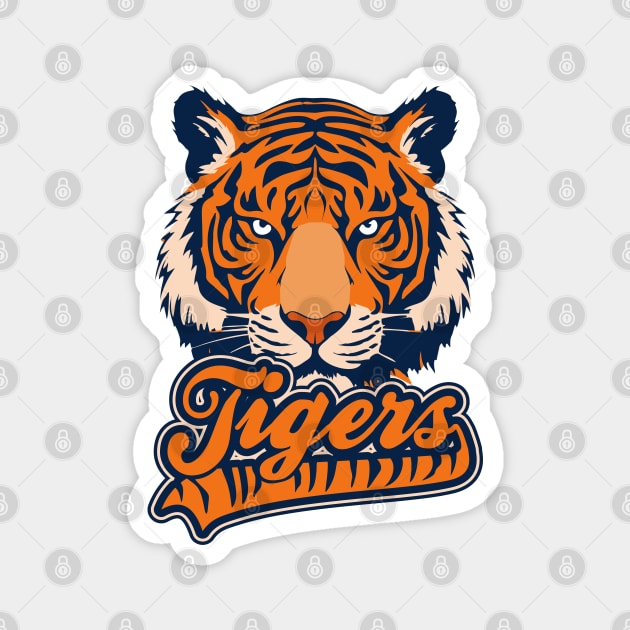 Tigers Sports Logo II Magnet by DavesTees