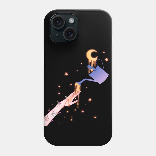 Moonlight watering Phone Case by unosakichan