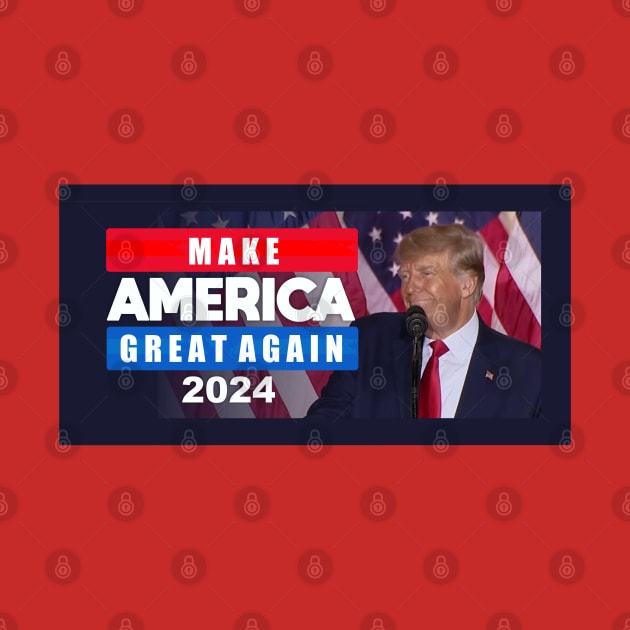 Trump 2024 Make America Great Again by Dale Preston Design