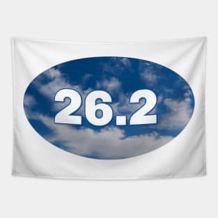 26 2 Marathon with a Blue Sky Tapestry