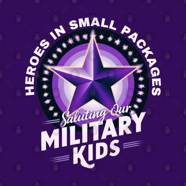 Purple up Saluting our Brave military kids by TaansCreation 