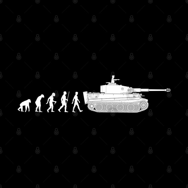 Humorous design on the theme of evolution and tanks by FAawRay