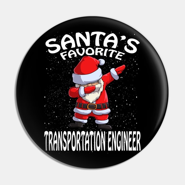 Santas Favorite Transportation Engineer Christmas Pin by intelus