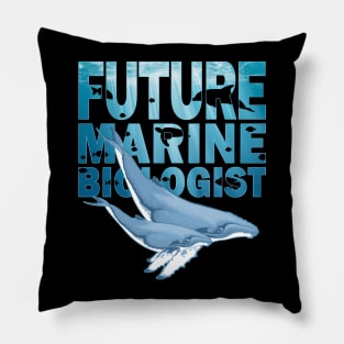 Humpback Whale Future Marine Biologist Pillow