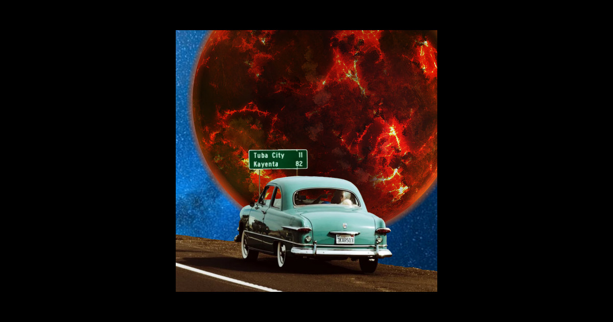 Vintage Car Driving To Tuba City And Kayenta Arizona Under A Fiery Vintage Cars T