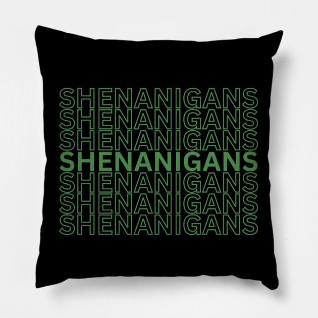 St Patrick's Day Pillow by MckinleyArt