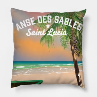 Anse Des Sables Beach Pillow